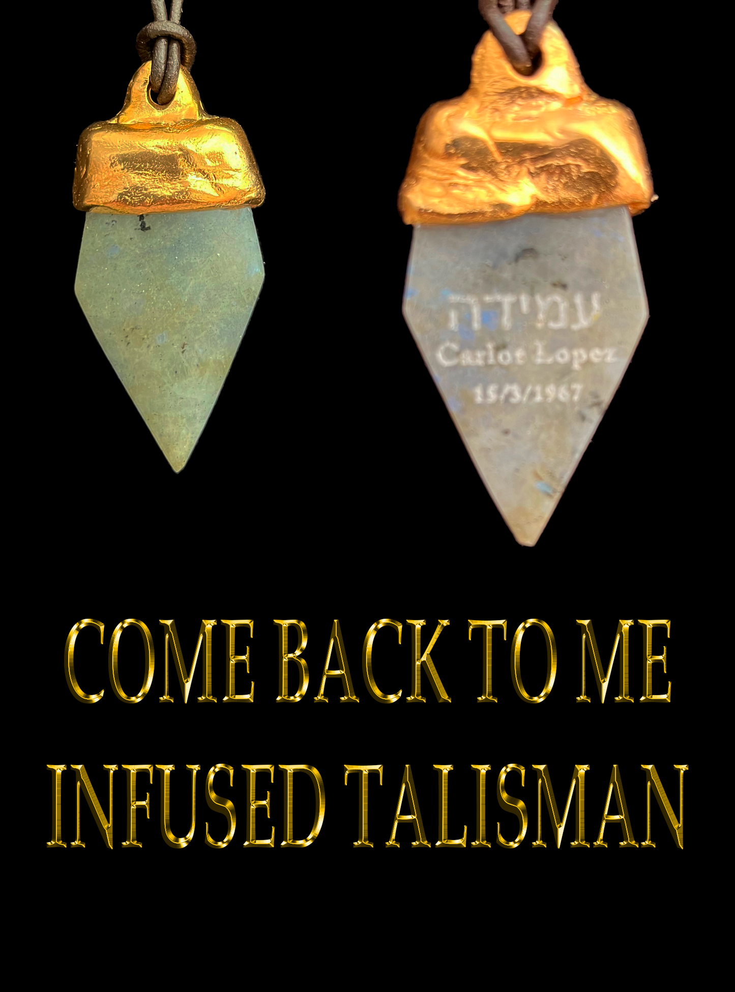 INFUSED LABRADORITE LOVE TALISMAN