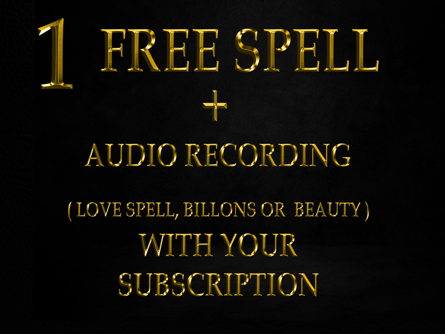 Booster Monthly subscription 1 FREE SPELL