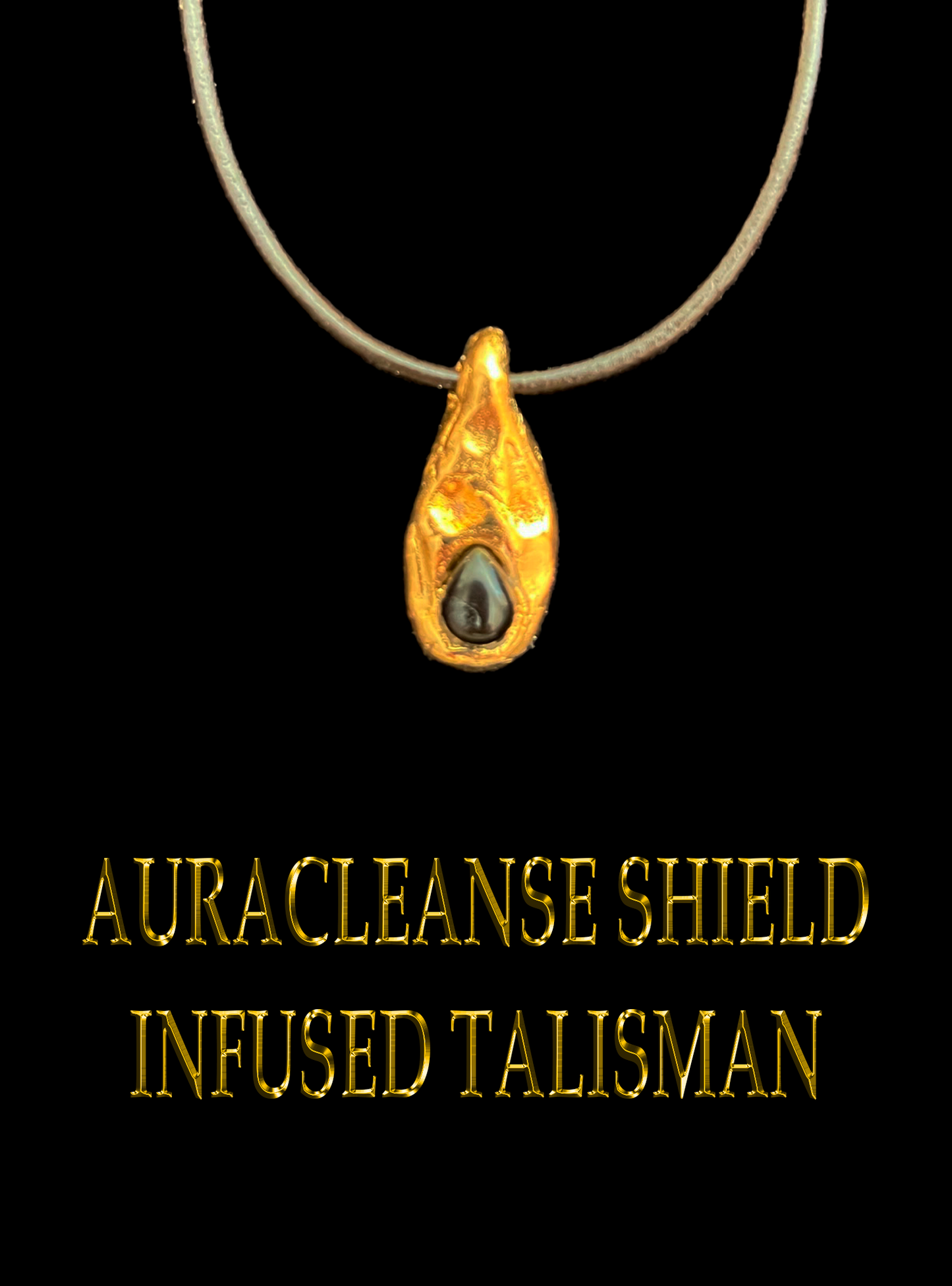 INFUSED OBSIDIAN BANISH TALISMAN MINI