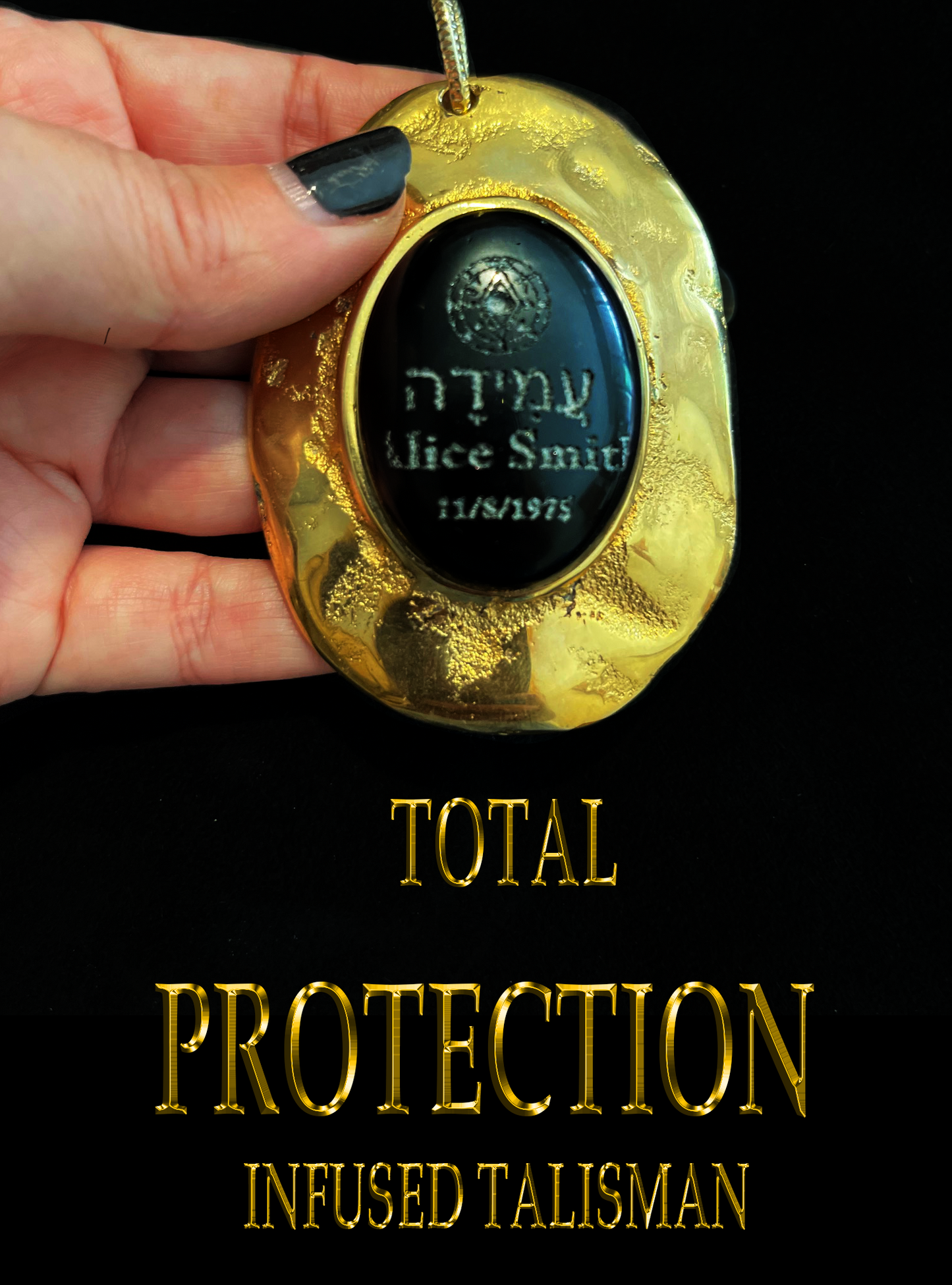 INFUSED OBSIDIAN PROTECTION TALISMAN