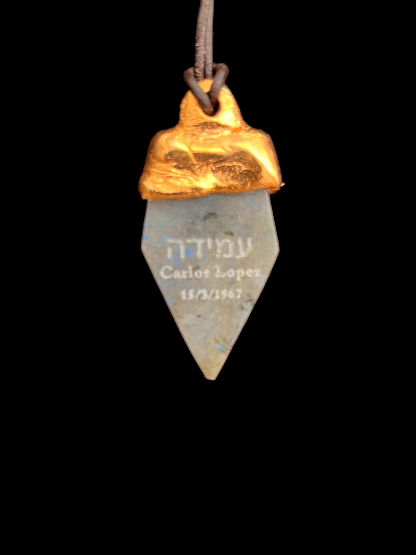 INFUSED NATURAL LABRADORITE MONEY & POWER TALISMAN