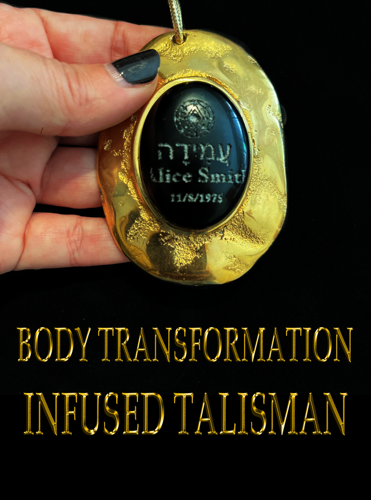 INFUSED OBSIDIAN Body Transformation TALISMAN